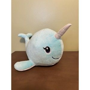 2018 Build a Bear Narwhal Blue Whale Sparkle Glitter Unicorn of the Sea Plush